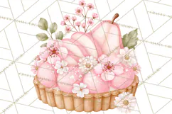 Pink Autumn Bakery Clipart PNG Product Image 3