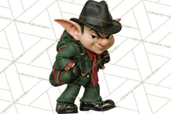 Christmas Crime Syndicate PNG Clipart, Mobster Santa Product Image 3
