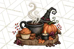 Spooky Coffeehouse PNG Clipart Product Image 3