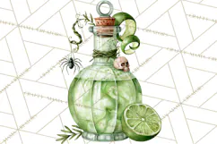 Halloween Cocktails Clipart PNG, Spooky Drinks Product Image 3