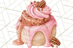 Pink Autumn Bakery Clipart PNG Product Image 4