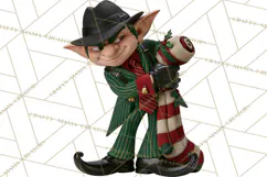 Christmas Crime Syndicate PNG Clipart, Mobster Santa Product Image 4