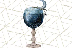 Halloween Cocktails Clipart PNG, Spooky Drinks Product Image 5