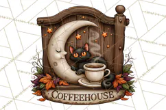Spooky Coffeehouse PNG Clipart Product Image 5