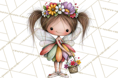 Sweet Little Fairies PNG, Cute Fairy Clip Art Product Image 2