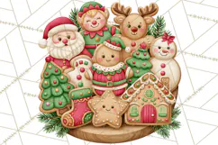 Christmas Bakery PNG Clipart, Santa & Elf Characters, Baker Product Image 2