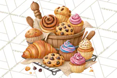 Whimsical Bakery Girls & Boys PNG Clipart, Baker Characters Product Image 2