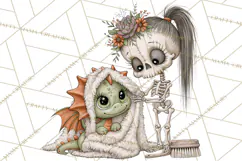 Monster Pet Groomers Halloween Clipart PNG Product Image 3