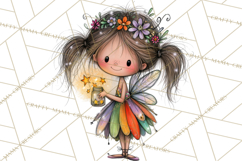 Sweet Little Fairies PNG, Cute Fairy Clip Art Product Image 3
