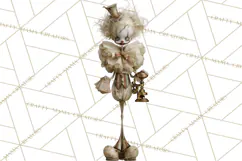 Haunted Circus Clipart PNG, Spooky Halloween Clowns Product Image 3
