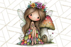 Sweet Little Fairies PNG, Cute Fairy Clip Art Product Image 4