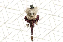 Haunted Circus Clipart PNG, Spooky Halloween Clowns Product Image 4