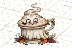 Spooky Coffeehouse PNG Clipart Product Image 4