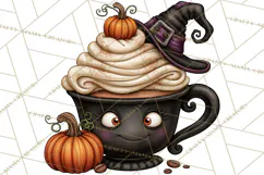 Spooky Coffeehouse PNG Clipart Product Image 5