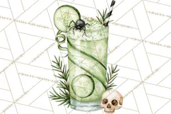 Halloween Cocktails Clipart PNG, Spooky Drinks Product Image 5
