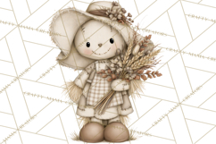 Frayed Fall Scarecrows PNG, Halloween Clipart Product Image 2