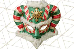 Christmas Wrestling Clipart PNG, Santa Wrestlers Product Image 2