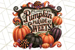 Retro Halloween Candy Shop Clipart PNG Product Image 2