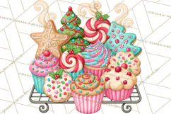 Christmas Bakery PNG Clipart, Santa & Elf Characters, Baker Product Image 2