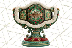 Christmas Wrestling Clipart PNG, Santa Wrestlers Product Image 4