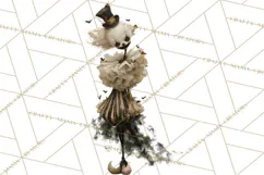 Haunted Circus Clipart PNG, Spooky Halloween Clowns Product Image 4