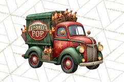 1950s Vintage Christmas Clipart Retro Soda Fountain Clip Art Product Image 4