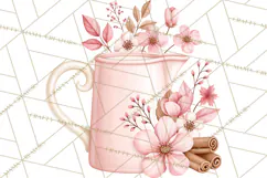 Pink Autumn Bakery Clipart PNG Product Image 5