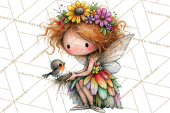 Sweet Little Fairies PNG, Cute Fairy Clip Art Product Image 4
