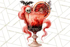 Halloween Cocktails Clipart PNG, Spooky Drinks Product Image 5