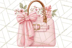 Pink Autumn Cottage Clipart PNG Product Image 5