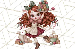 Whimsical Bakery Girls & Boys PNG Clipart, Baker Characters Product Image 5