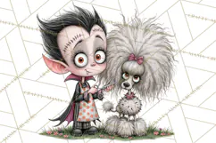 Monster Pet Groomers Halloween Clipart PNG Product Image 5