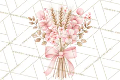 Pink Autumn Bakery Clipart PNG Product Image 5