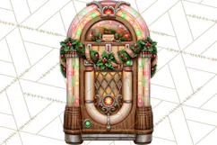 1950s Vintage Christmas Clipart Retro Soda Fountain Clip Art Product Image 5