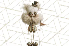 Haunted Circus Clipart PNG, Spooky Halloween Clowns Product Image 5