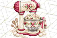 Christmas Bakery PNG Clipart, Santa & Elf Characters, Baker Product Image 5