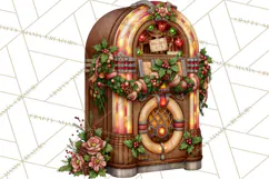1950s Vintage Christmas Clipart Retro Soda Fountain Clip Art Product Image 2