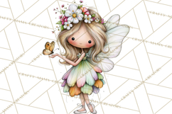 Sweet Little Fairies PNG, Cute Fairy Clip Art Product Image 2