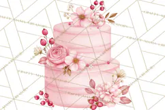 Pink Autumn Bakery Clipart PNG Product Image 2