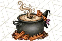 Spooky Coffeehouse PNG Clipart Product Image 2