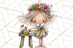 Sweet Little Fairies PNG, Cute Fairy Clip Art Product Image 3