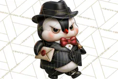 Christmas Crime Syndicate PNG Clipart, Mobster Santa Product Image 3