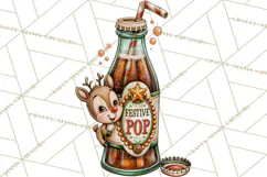 1950s Vintage Christmas Clipart Retro Soda Fountain Clip Art Product Image 3