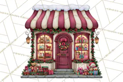Christmas Toy Shop PNG Clipart, Santa & Elf Characters Product Image 3