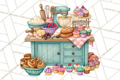 Whimsical Bakery Girls & Boys PNG Clipart, Baker Characters Product Image 3