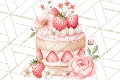 Pink Autumn Bakery Clipart PNG Product Image 4