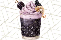 Halloween Cocktails Clipart PNG, Spooky Drinks Product Image 4
