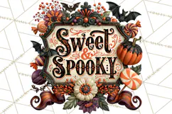 Retro Halloween Candy Shop Clipart PNG Product Image 4