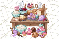 Whimsical Bakery Girls & Boys PNG Clipart, Baker Characters Product Image 4