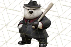 Christmas Crime Syndicate PNG Clipart, Mobster Santa Product Image 5